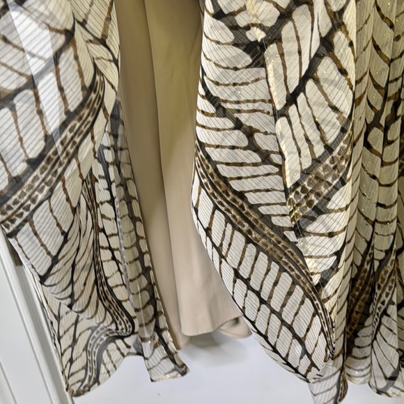 White House Black Market Cream and Black Maxi Dress NWOT - Picture 11 of 13